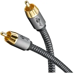GOOBAY Câble audio numérique RCA coaxial subwoofer nylon tressé 3m