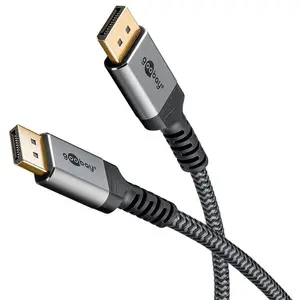 Câble DisplayPort Goobay 65264 1 m 8K 1.4 Mâle vers Mâle Gris