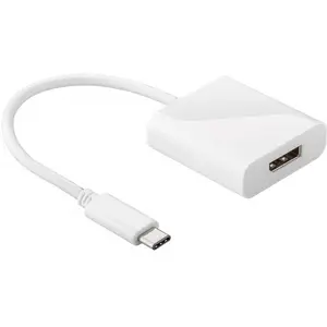 Comparateur de prix : Goobay 66257 Adaptateur USB-C pour Appareil USB-C/DisplayPort 0,2 m Blanc