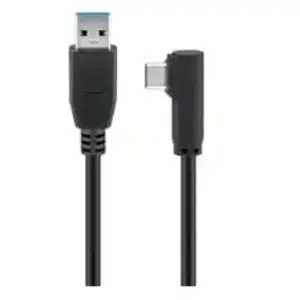 Comparateur de prix : Goobay câble USB-C coudé à 90° vers USB-A 1.5 mètre (noir)