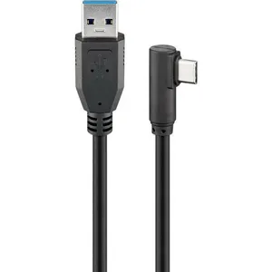 Comparateur de prix : Câble USB 3.0 vers USB type C coudé - GOOBAY - 2 m - Noir - Filaire