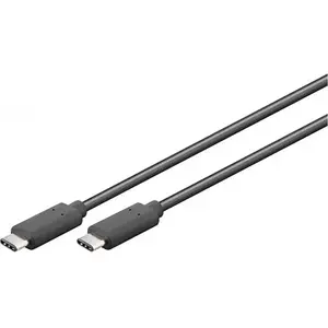 Wentronic Goobay 66509 Câble USB-C 3.1 1re génération noir - Connecteur USB-C > Connecteur USB-C pas cher