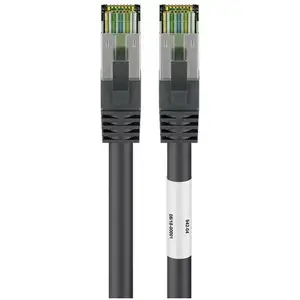 Comparateur de prix : No Name Patchkabel cat 8.1 s/ftp RJ45 20.00m Schwarz lszh halogenfrei (66728) - Goobay