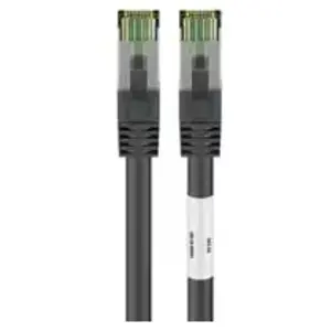 Comparateur de prix : Goobay - 66719 - 0,25 m - Cat8.1 - s/ftp (s-stp) - RJ-45 - RJ-45 - Noir