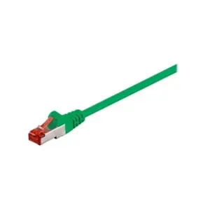 Comparateur de prix : Wentronic Electronic Components Handels Goobay 68294 CAT 6 Câble de Liaison, S/FTP (PiMF), Vert, 10m Longueur de Câble