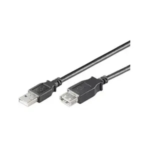 Comparateur de prix : Goobay Wentronic Rallonge USB 2.0 Fiche A / Prise A 3m Noir (Import Allemagne)