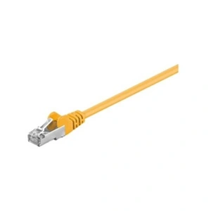 Comparateur de prix : Wentronic electronic components handels Goobay 68066 CAT 5e Câble de Liaison, SF/UTP, Jaune, 2m Longueur de Câble