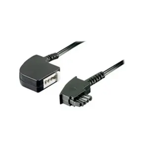 Goobay 68000 Rallonge TAE-F 4 Pôles, Noir, 15m Longueur pas cher