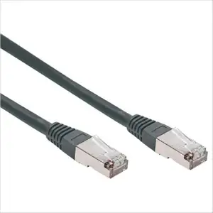Goobay 68693 CAT 6 Câble de Liaison, S/FTP (PiMF), Noir, 1m Longueur de Câble pas cher