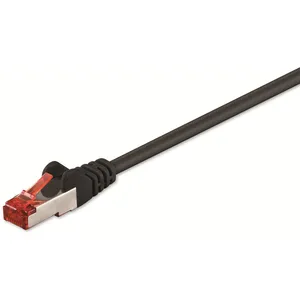 Goobay Wentronic Câble réseau, ethernet lan catégorie 6 sstp pimf, noir, 15m pas cher