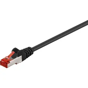 Cable Réseau RJ45 s/ftp C6 20.00m noir (pimf) (68697) - Goobay pas cher