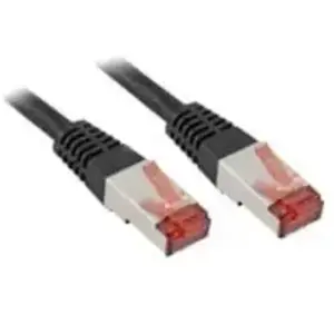 Wentronic Electronic Components Handels Câble réseau RJ45 Cat. 6 SSTP Noir - 3m