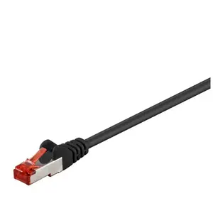 Goobay divers CAT 6 Câble de Liaison, S/FTP (PiMF), Noir, 0.5m Longueur de Câble pas cher
