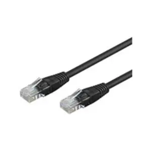 Comparateur de prix : Wentronic Goobay 68679 CAT 6 Câble de Liaison, U/UTP, Noir, 15m Longueur de Câble