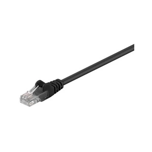 Goobay Intellinet - Cordon de raccordement - RJ-45 (M) pour RJ-45 (M) - 10 m - UTP - CAT 5e - démarré, sans crochet - noir pas cher