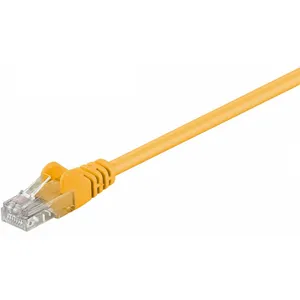 goobay CAT 5e Câble de Liaison, U/UTP, Jaune, 7.5m Longueur de Câble pas cher