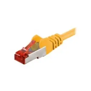 Wentronic Electronic Components Handels goobay Câble patch CAT 6 S/FTP (PiMF), jaune, 3 m - LSZH sans halogène, cuivre (931968302) pas cher