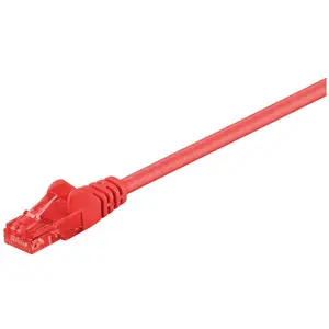 Goobay 68421 CAT 6 Câble de Liaison, U/UTP, Rouge, 5m Longueur de Câble pas cher