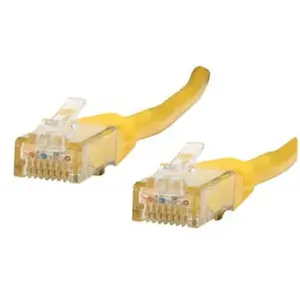 Comparateur de prix : Cordon de raccordement RJ-45 (M) pour RJ-45 (M) 2 m UTP CAT 6 rond jaune - GOOBAY