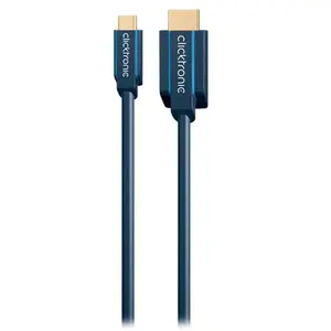 Comparateur de prix : Clicktronic Câble USB-C / HDMI (Mâle/Mâle) - 3 m