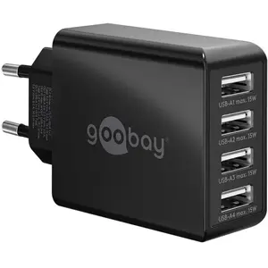 Comparateur de prix : Goobay Chargeur multiport USB-A 30 W (Noir)