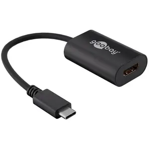 Comparateur de prix : Goobay Adaptateur usb, hdmi 38532 [1x usb-c mâle - 1x hdmi femelle] 0.2 m noir