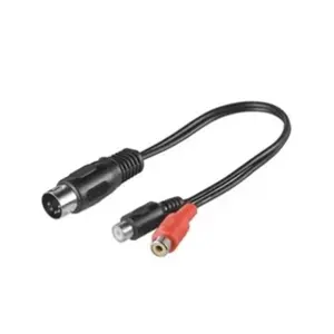 Comparateur de prix : ADAPTATEUR mâle DIN 1,5 mm à 5 pôles / RCA Femelle audio 0.20 m