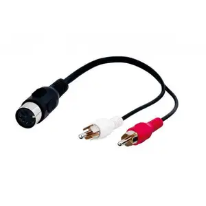 Comparateur de prix : Goobay adaptateur DIN femelle1,5 mm à 5 pôles / 2 x RCA Mâle AUDIO 0.20 m