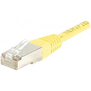 Comparateur de prix : Wentronic electronic components handels - Câble réseau - RJ-45 (M) pour RJ-45 (M) - 50 cm - FTP - CAT 5e - jaune