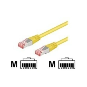 Goobay Wentronic electronic components handels - Câble réseau - RJ-45 (M) pour RJ-45 (M) - 10 m - FTP - CAT 5e - jaune pas cher