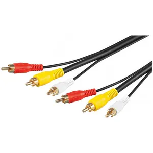 Comparateur de prix : Goobay Wentronic - Câble audio/vidéo (3 fiches rca vers 3 fiches rca, 10 m)