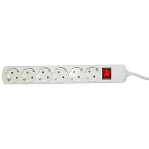 Goobay Wentronic Multiprise 6 prises avec interrupteur blanc pas cher