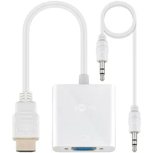 Comparateur de prix : Goobay MicroConnect IC-51758 - Adaptateur convertisseur hdmi vers vga, couleur blanc
