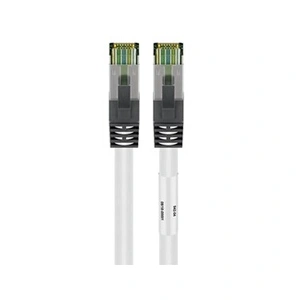 Comparateur de prix : Goobay Câble patch RJ45 (CAT 6A, 500 MHz) avec câble brut CAT 8.1 S/FTP, blanc