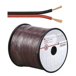 Comparateur de prix : Bobine câble audio, Haut-Parleur, 2x0.5mm² 100m cd15086