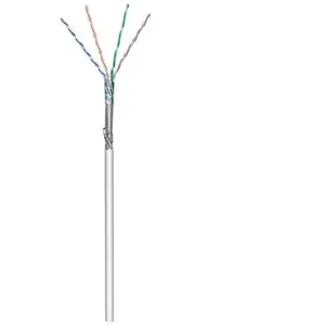 Comparateur de prix : M-Cab Goobay 15014 CAT 5e Câble Réseau, SF/UTP, Gris, 100m Longueur de Câble