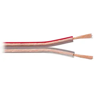 Comparateur de prix : Bobine câble HP, OFC, 2x0.75mm², transparent, 10m