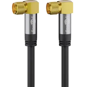 Comparateur de prix : Goobay 70578 câble satellite avec fiche f coudée à 90° pour récepteur ...