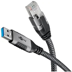 Comparateur de prix : Goobay Câble Ethernet USB-A 3.0 vers RJ45 CAT 6 FTP - M/M - 7.5 m