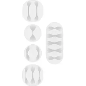 Comparateur de prix : Goobay Range câble Goobay Cable Guide (Kit) Blanc x5