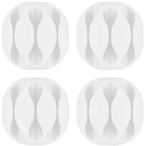 Comparateur de prix : Goobay Set de supports de câble Goobay 70373 blanc autocollant 4 pc(s)