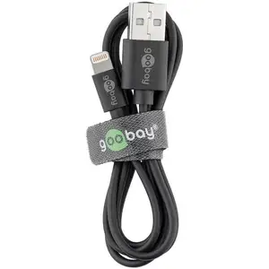 goobay - Câble Lightning - Lightning mâle pour USB mâle - 50 cm - noir