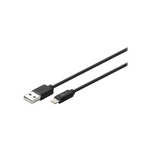 goobay - Câble Lightning - Lightning mâle pour USB mâle - 2 m - noir pas cher