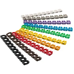 Goobay Marqueur de Câble Numérique 6mm Multicolore Pack 100 Unités pas cher