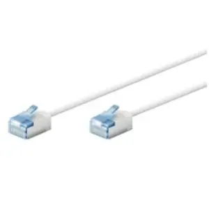 Comparateur de prix : Goobay Câble RJ45 Slim Cat 6a U/UTP - 15 m - Blanc