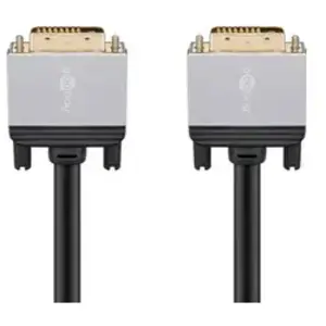 Goobay : Câble DVI-D mâle-mâle doré compatible 4K - 5 m pas cher
