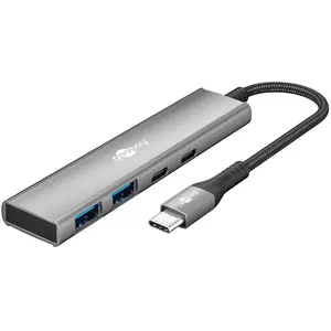 Comparateur de prix : Goobay Slim 4-port USB Hub (USB-C vers 2x-USB-C + 2x USB-A)