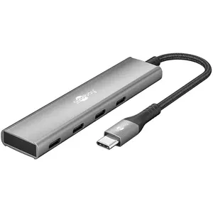 Comparateur de prix : Goobay Slim 4-port USB Hub (USB-C vers 4 ports USB-C 3.2 5 Gbps)