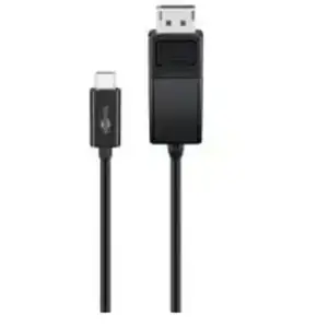 goobay Adaptateur vidéo externe USB-C DisplayPort noir En vrac pas cher