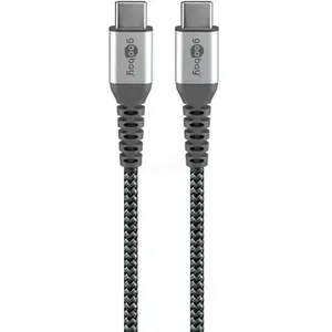 Goobay Câble SuperSoft Textile USB-C 2.0 (M/M) - 0.15 m pas cher